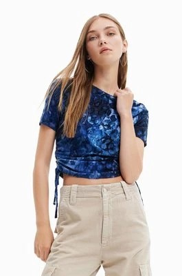 Zdjęcie produktu Desigual t-shirt damski kolor niebieski