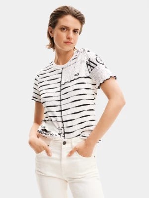 Zdjęcie produktu Desigual T-Shirt Lou 24SWTKA8 Biały Regular Fit