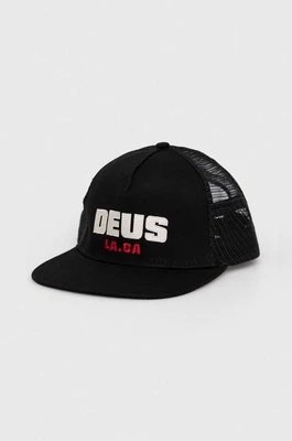 Zdjęcie produktu Deus Ex Machina czapka z daszkiem Akin kolor czarny z aplikacją