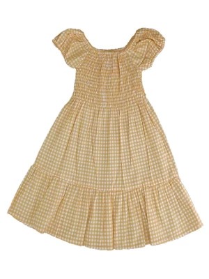 Zdjęcie produktu Deux ans de vacances Sukienka w kolorze żółto-białym rozmiar: 122/128