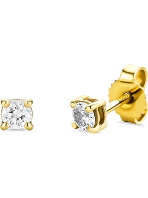 Zdjęcie produktu Diamant Exquis Złote kolczyki-wkrętki z diamentami rozmiar: onesize