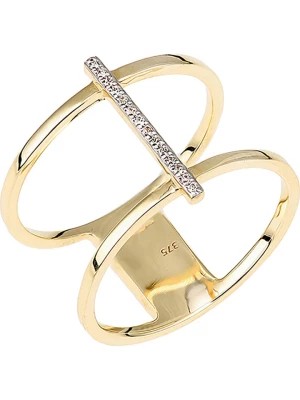 Zdjęcie produktu Revoni Złoty pierścionek z diamentami rozmiar: 50