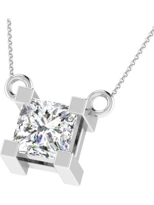 Zdjęcie produktu Diamant Vendôme Złoty naszyjnik z diamentem - dł. 40 cm rozmiar: onesize
