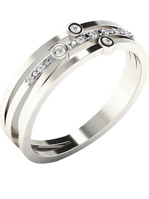 Zdjęcie produktu Vittoria Jewels Złoty pierścionek z diamentami rozmiar: 46
