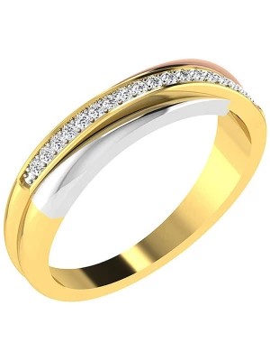 Zdjęcie produktu Vittoria Jewels Złoty pierścionek z diamentem rozmiar: 54