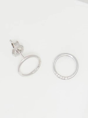 Zdjęcie produktu DIAMOND & CO Złote kolczyki-wkrętki "Cercle" z diamentami rozmiar: onesize