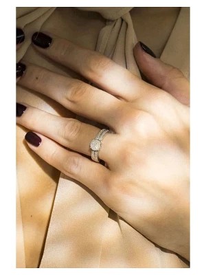 Zdjęcie produktu DIAMOND & CO Złoty pierścionek "Toi que j'aime" z diamentami rozmiar: 48
