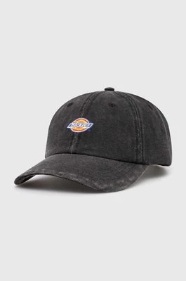 Zdjęcie produktu Dickies czapka z daszkiem bawełniana kolor czarny z aplikacją