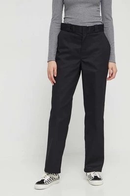 Zdjęcie produktu Dickies spodnie 874 damskie kolor czarny proste high waist