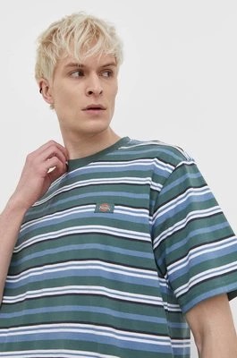 Zdjęcie produktu Dickies t-shirt bawełniany GLADE SPRING TEE SS męski kolor zielony wzorzysty DK0A4YR1