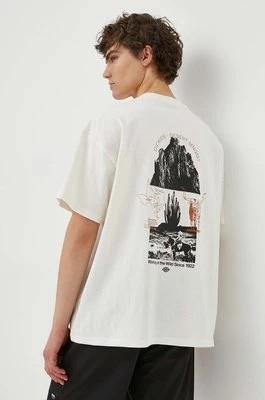 Zdjęcie produktu Dickies t-shirt bawełniany PEARISBURG TEE SS męski kolor beżowy z nadrukiem DK0A4YRK