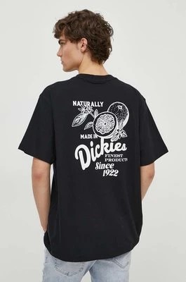 Zdjęcie produktu Dickies t-shirt bawełniany RAVEN TEE SS męski kolor czarny z nadrukiem DK0A4YYM