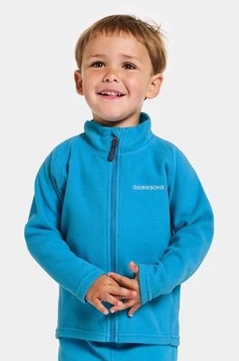 Zdjęcie produktu Didriksons bluza dziecięca MONTE KIDS FULLZIP kolor niebieski gładka