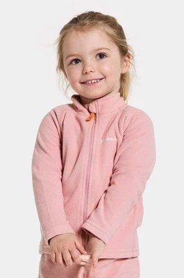 Zdjęcie produktu Didriksons bluza dziecięca MONTE KIDS FULLZIP kolor różowy gładka