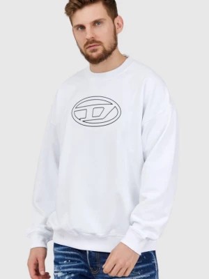 Zdjęcie produktu DIESEL Biała bluza męska z wytłaczanym logo