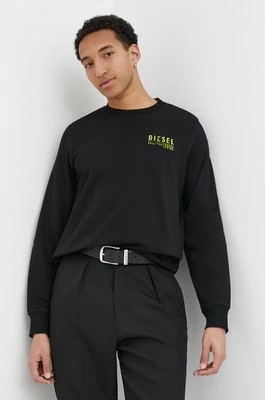 Zdjęcie produktu Diesel bluza męska kolor czarny z nadrukiem