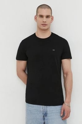 Zdjęcie produktu Diesel t-shirt bawełniany 3-pack męski kolor czarny gładki