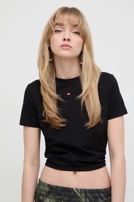Zdjęcie produktu Diesel t-shirt bawełniany damski kolor czarny