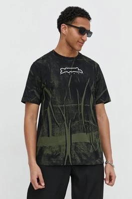 Zdjęcie produktu Diesel t-shirt bawełniany męski kolor czarny wzorzysty