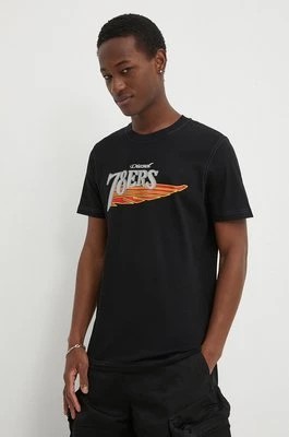 Zdjęcie produktu Diesel t-shirt bawełniany T-DIEGOR-K75 męski kolor czarny z nadrukiem A12503.0GRAI