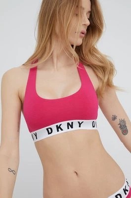 Zdjęcie produktu Dkny biustonosz sportowy kolor różowy gładki DK4519