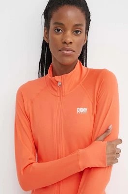 Zdjęcie produktu Dkny bluza damska kolor pomarańczowy z nadrukiem