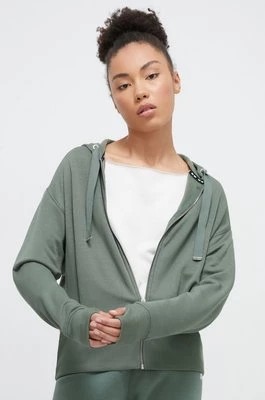 Zdjęcie produktu Dkny bluza damska kolor zielony z kapturem gładka DP3J9299