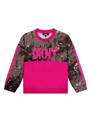 Zdjęcie produktu DKNY Bluza w kolorze brązowo-różowym rozmiar: 152