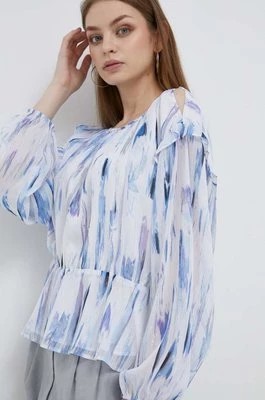 Zdjęcie produktu Dkny bluzka damska kolor niebieski wzorzysta
