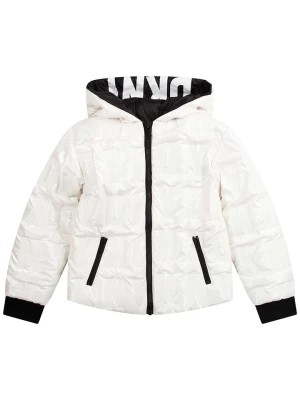 Zdjęcie produktu DKNY Dwustronna kurtka pikowana w kolorze czarno-białym rozmiar: 164