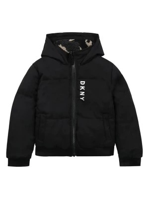 Zdjęcie produktu DKNY Dwustronna kurtka pikowana w kolorze czarnym rozmiar: 176