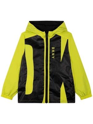 Zdjęcie produktu DKNY Dwustronna kurtka przejściowa w kolorze czarno-żółtym rozmiar: 140