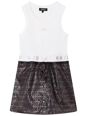 Zdjęcie produktu DKNY Dwustronna sukienka w kolorze biało-czarnym rozmiar: 176