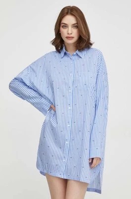 Zdjęcie produktu Dkny koszula nocna damska kolor niebieski YI30008