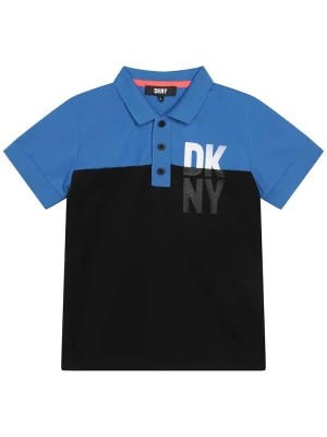 Zdjęcie produktu DKNY Koszulka polo w kolorze niebiesko-czarnym rozmiar: 176