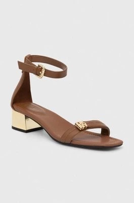 Zdjęcie produktu Dkny sandały skórzane Ella kolor brązowy K1480996