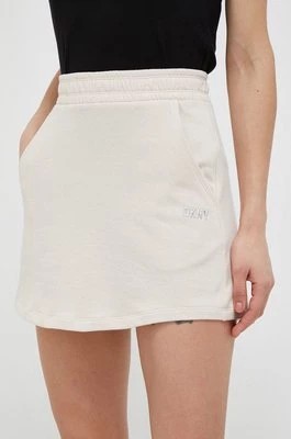 Zdjęcie produktu Dkny spódnica kolor beżowy mini prosta