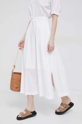 Zdjęcie produktu Dkny spódnica kolor biały maxi rozkloszowana
