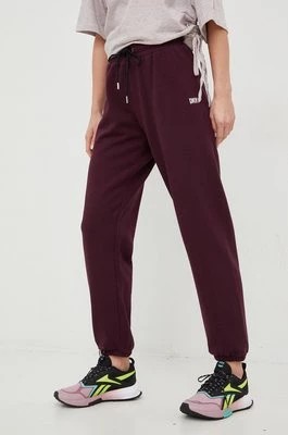 Zdjęcie produktu Dkny spodnie dresowe damskie kolor fioletowy gładkie DP2P3114