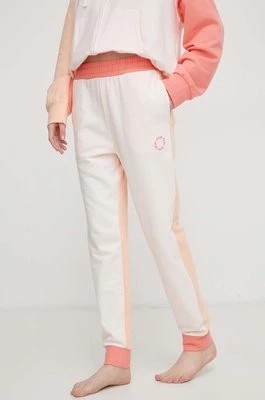 Zdjęcie produktu Dkny spodnie lounge kolor różowy wzorzyste YI70002