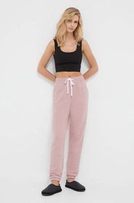 Zdjęcie produktu Dkny spodnie piżamowe damskie kolor różowy