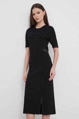Zdjęcie produktu Dkny sukienka kolor czarny mini dopasowana P4AUAN33