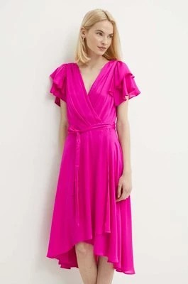 Zdjęcie produktu Dkny sukienka kolor różowy midi rozkloszowana DD4AQ571
