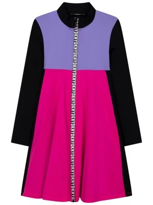 Zdjęcie produktu DKNY Sukienka w kolorze różowo-czarno-fioletowym rozmiar: 128