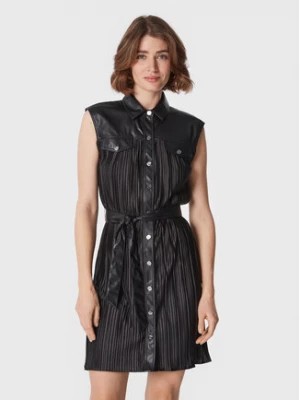 Zdjęcie produktu DKNY Sukienka z imitacji skóry DD2G4164 Czarny Regular Fit