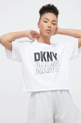 Zdjęcie produktu Dkny t-shirt bawełniany damski kolor biały DP2T8559