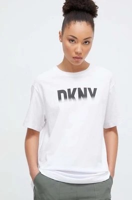 Zdjęcie produktu Dkny t-shirt bawełniany damski kolor biały DP3T9626