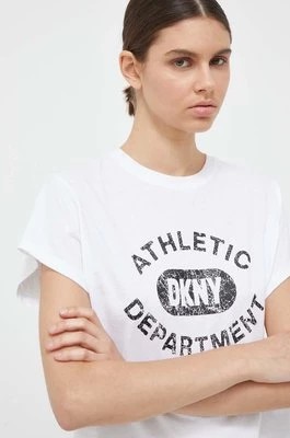 Zdjęcie produktu Dkny t-shirt bawełniany kolor biały