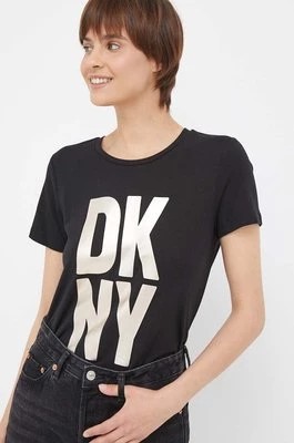 Zdjęcie produktu Dkny t-shirt damski kolor czarny