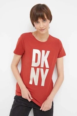 Zdjęcie produktu Dkny t-shirt damski kolor czerwony